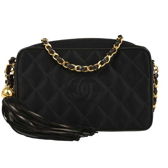 Chanel Black Satin Camera Bag - Picture 1 of 10